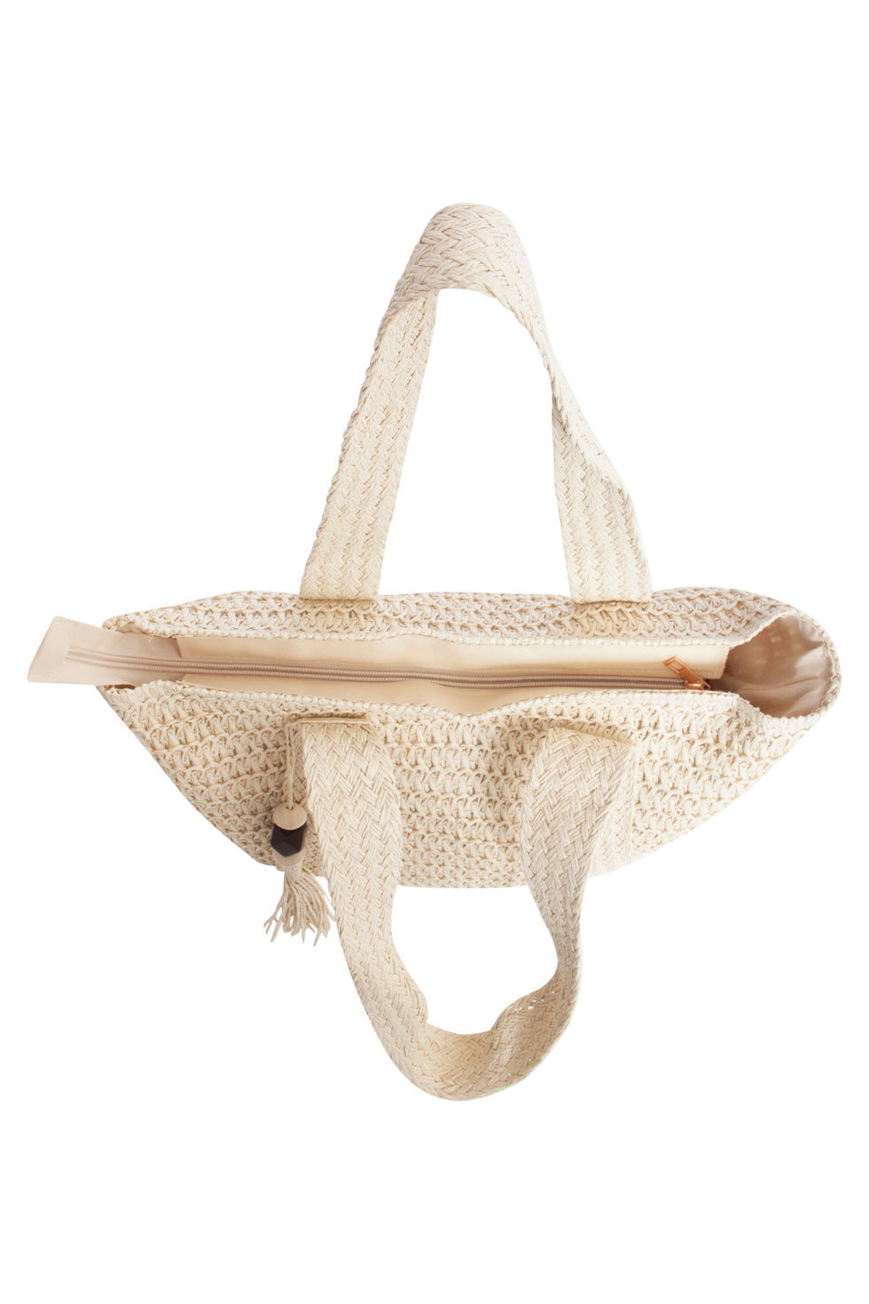 56008 Dames Schoudertas Van Papierweefsel - | Sand