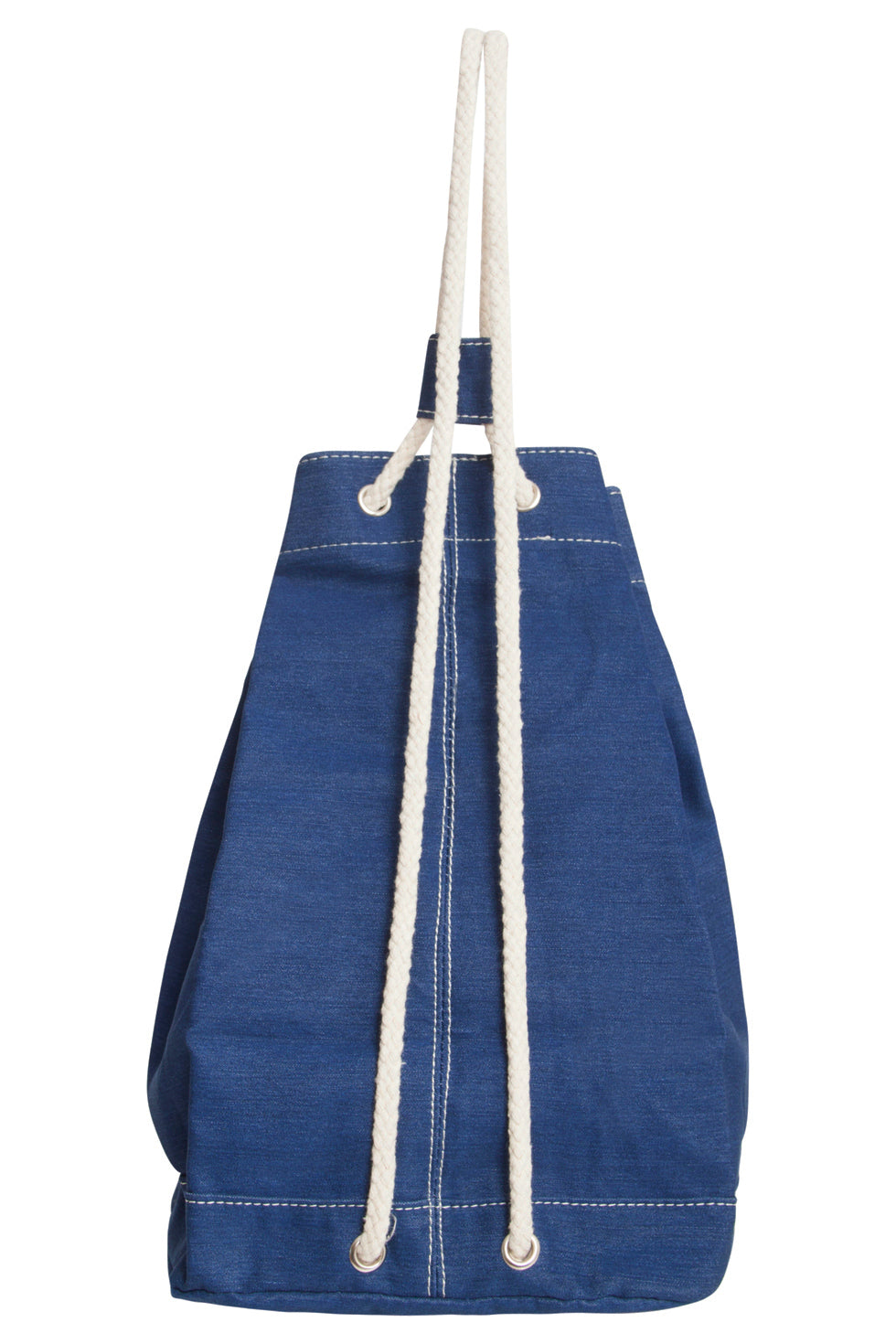 56009 Canvas Rugzak - Kobalt Met Touwbandjestrekkoordsluiting | Cobalt Blue