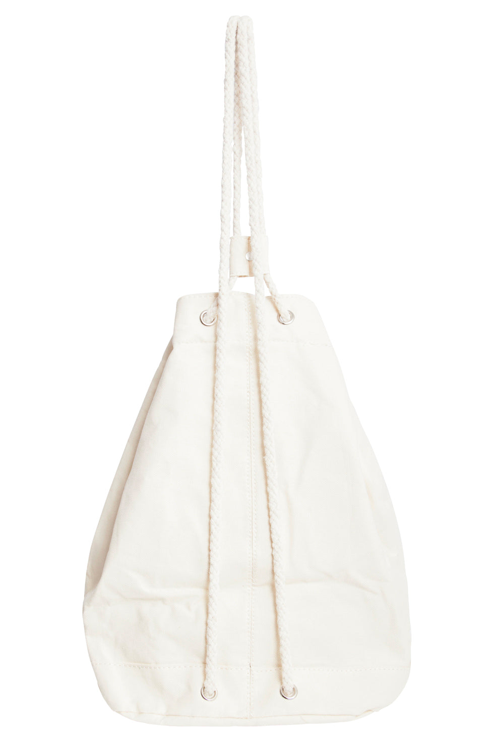 56009 Canvas Rugzak - Met Touwbandjestrekkoordsluiting | White