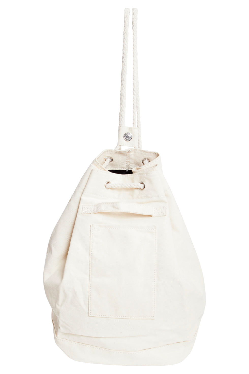 56009 Canvas Rugzak - Met Touwbandjestrekkoordsluiting | White
