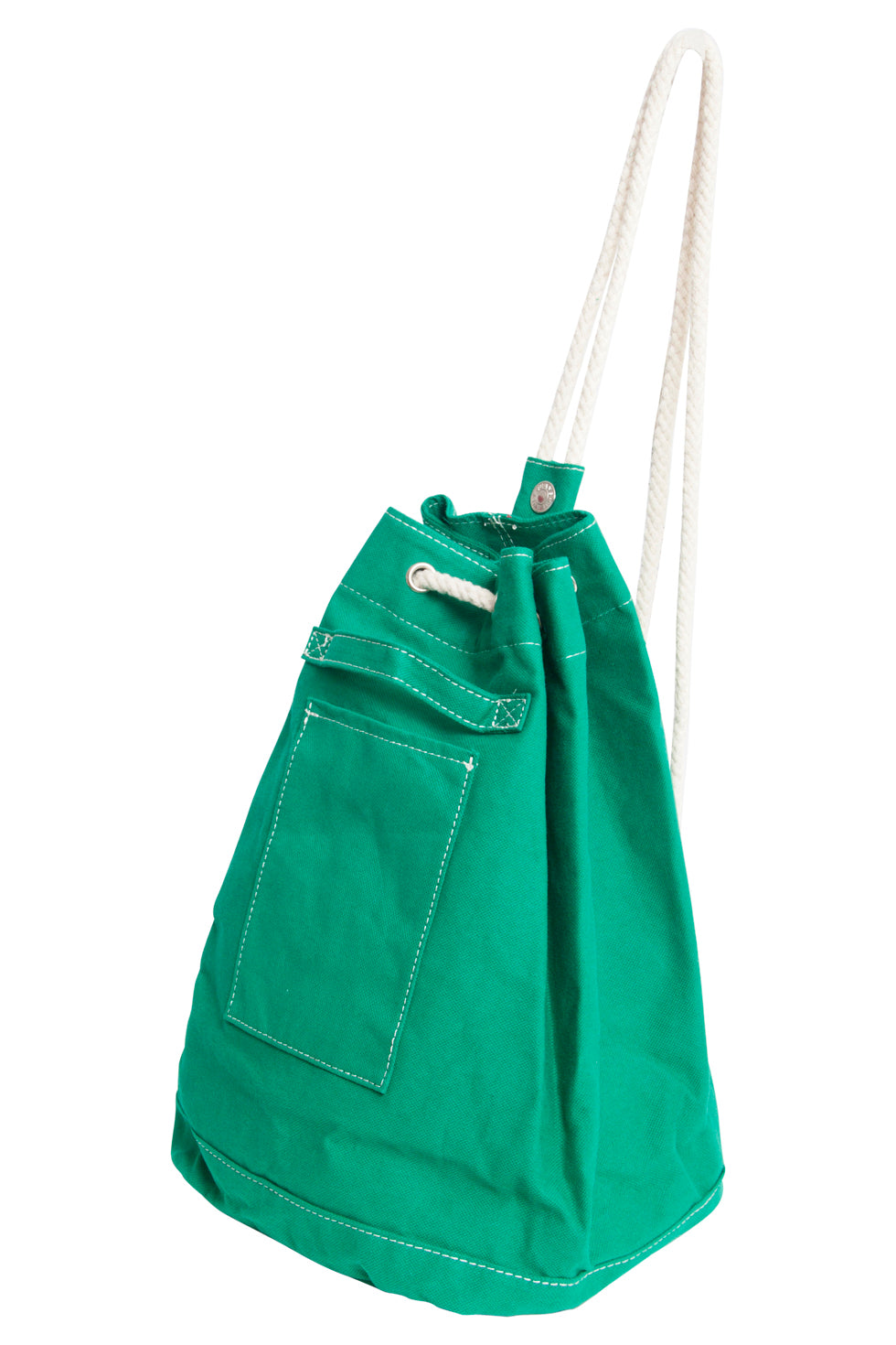 56009 Canvas Rugzak - Turkoois Met Touwbandjestrekkoordsluiting | Turquoise
