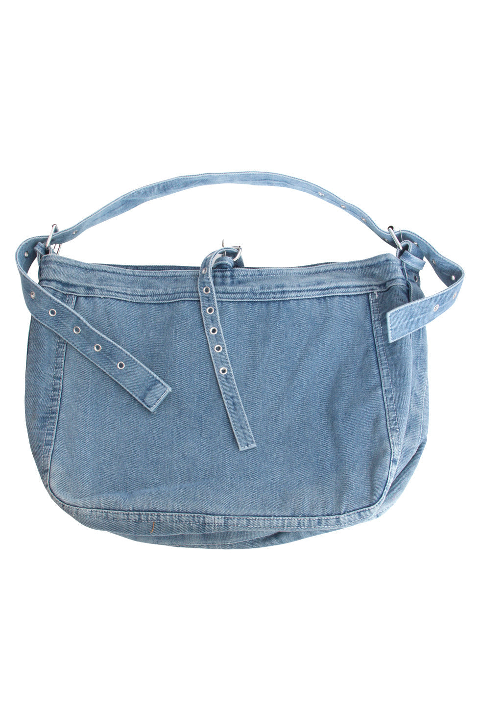 56010 Mashed Lemon Denim Schoudertas - Licht Met Verstelbare Straps | Grey-Blue Denim