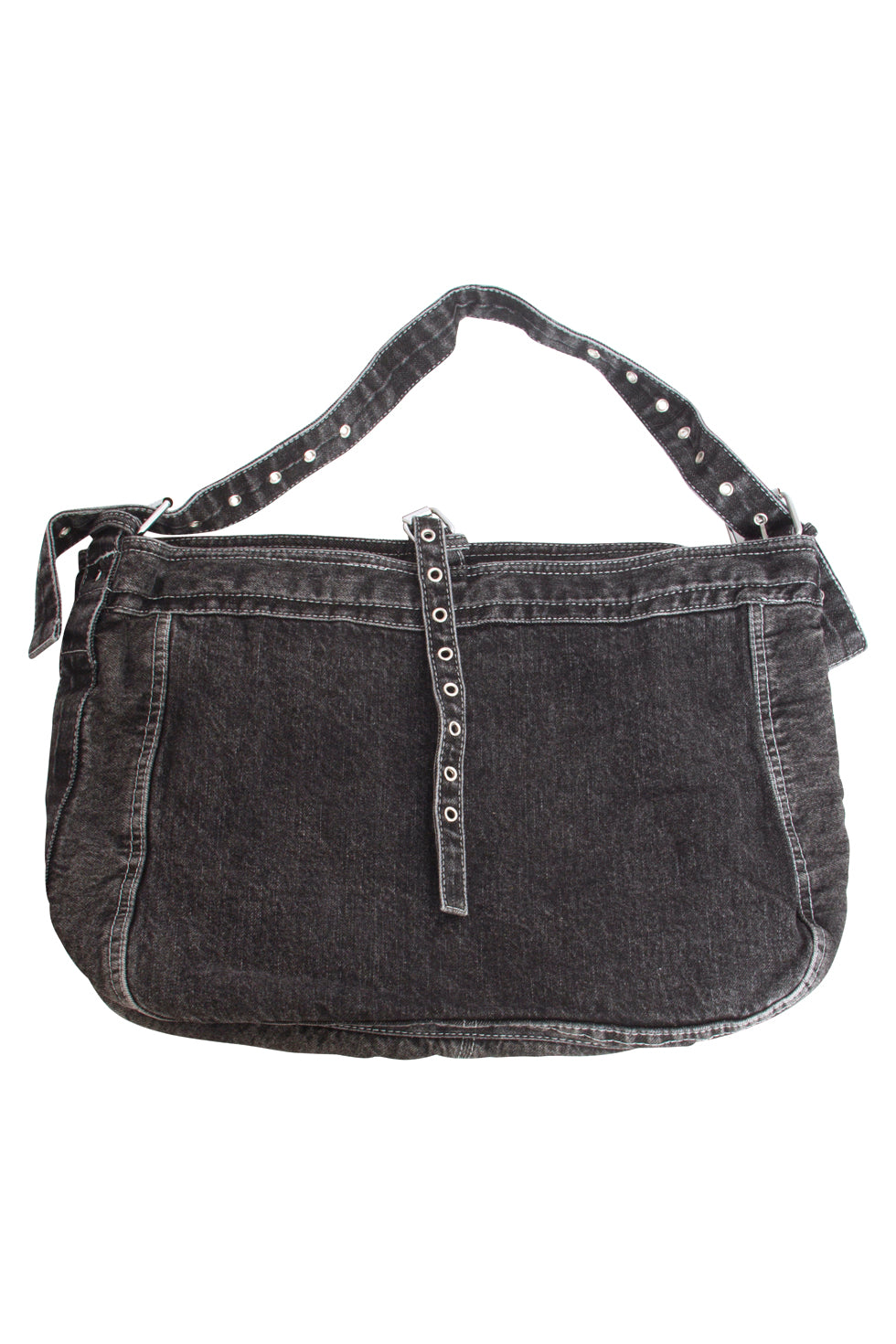 56010 Mashed Lemon Denim Schoudertas - Met Verstelbare Straps | Black