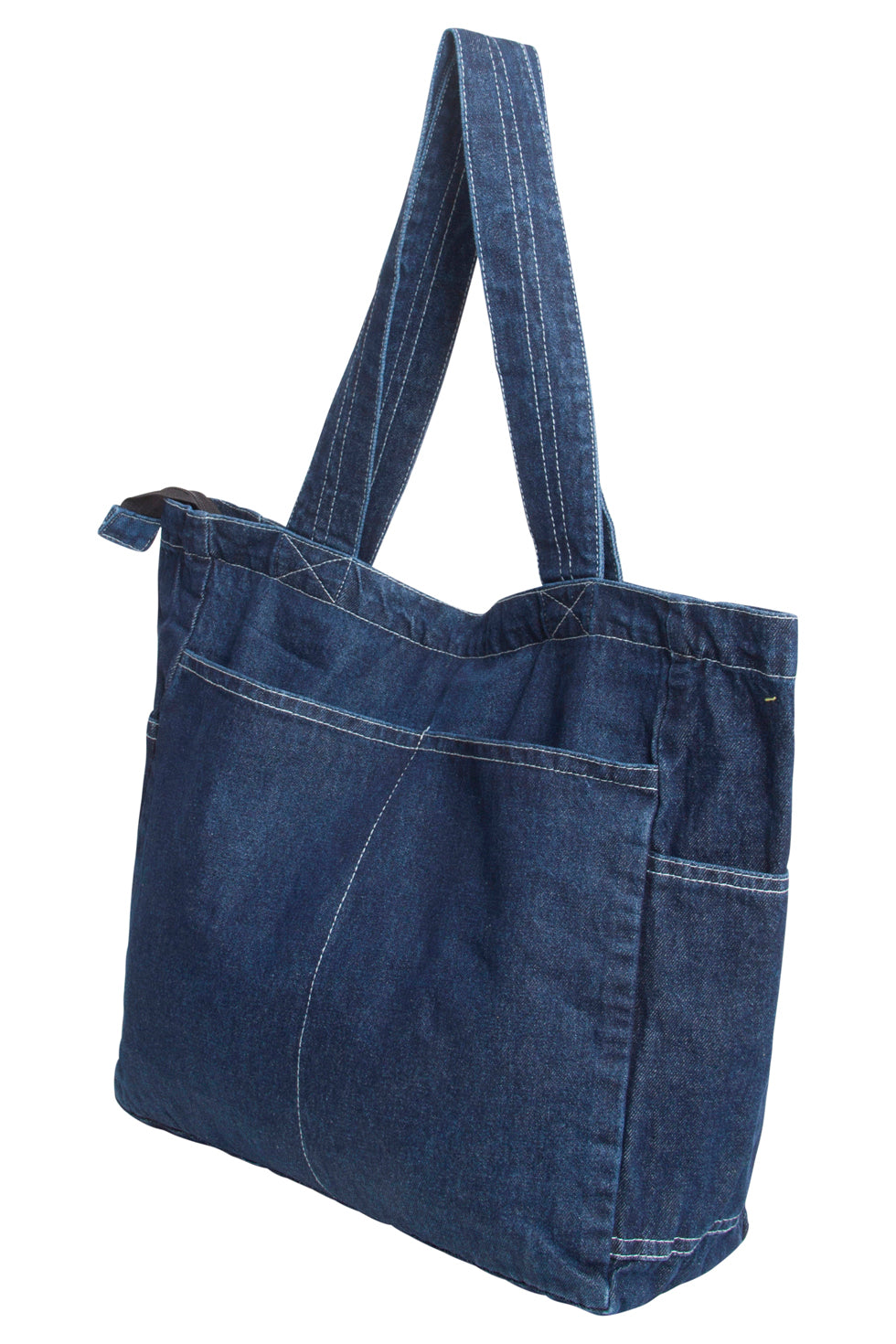 56011 Denim Schoudertas Shopper Stijl - Indigo | Medium Blue Denim