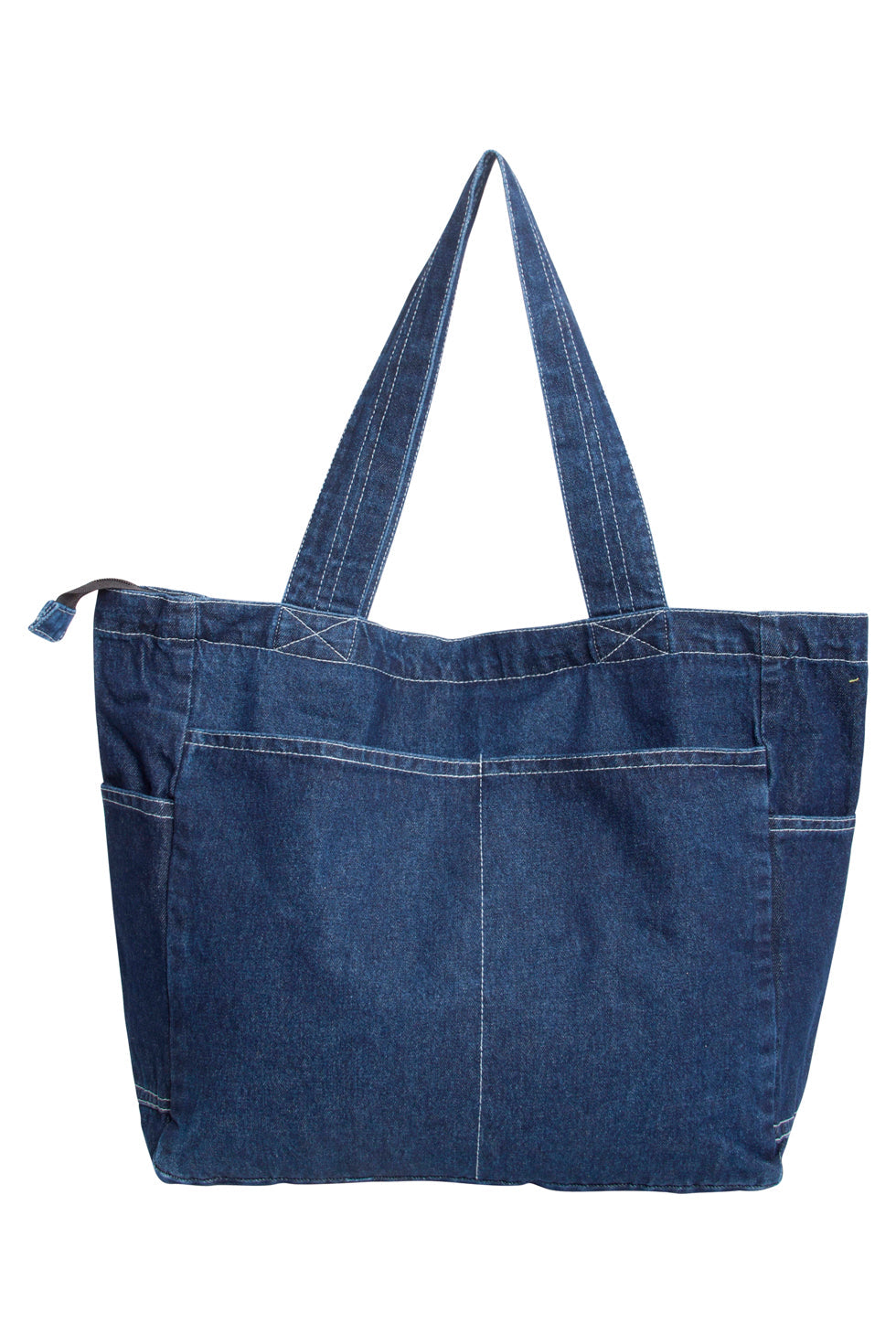 56011 Denim Schoudertas Shopper Stijl - Indigo | Medium Blue Denim