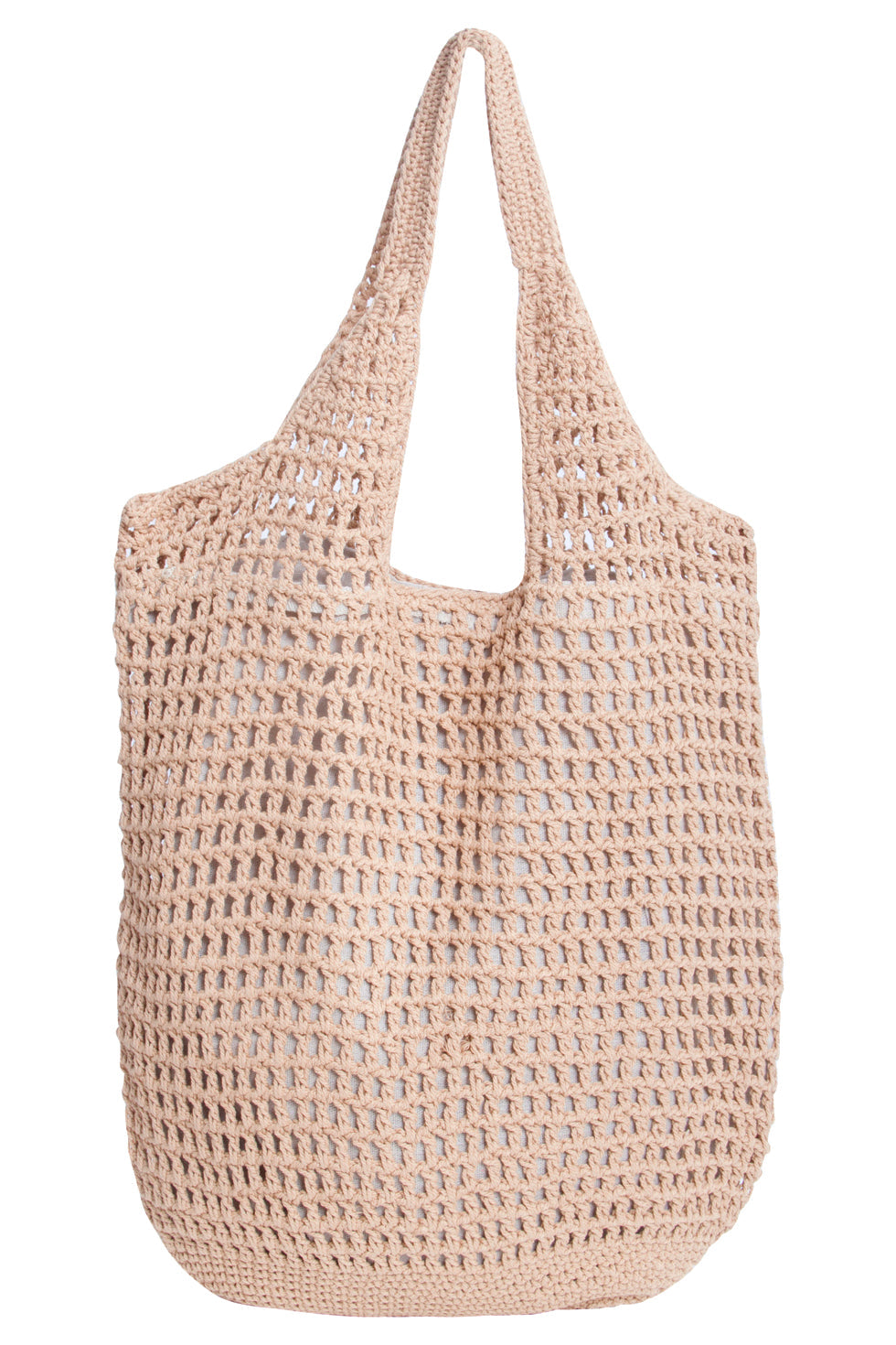 56017 Dames Donker Schouder Gehaakte Tas | Dark Sand