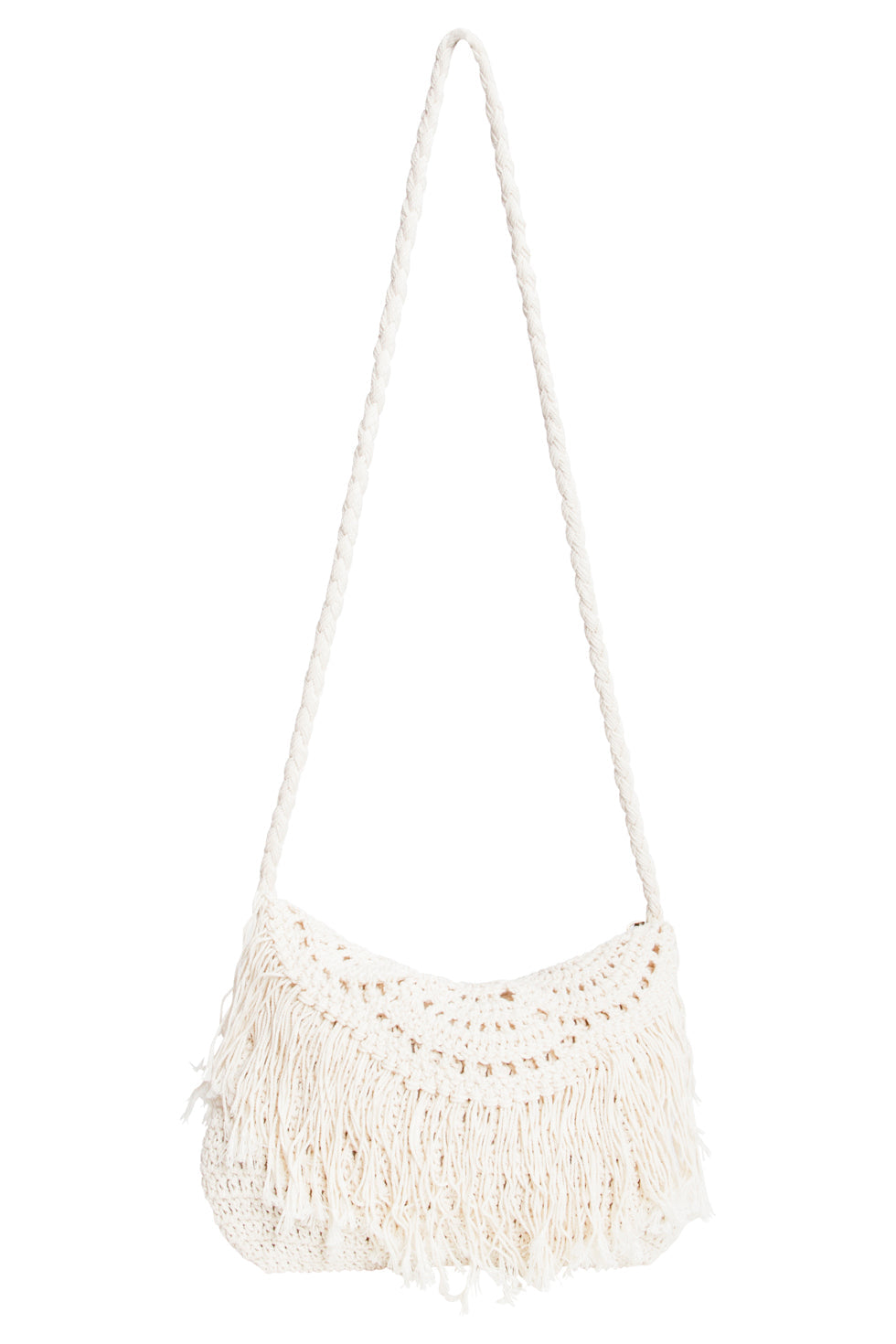 56021 Gehaakte Crossbody Tas - | White