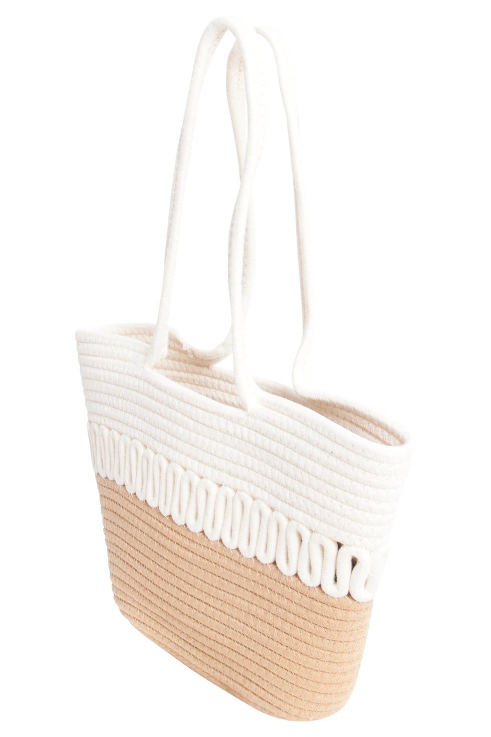 56029 Strandtas - Licht | Off White-Dark Sand