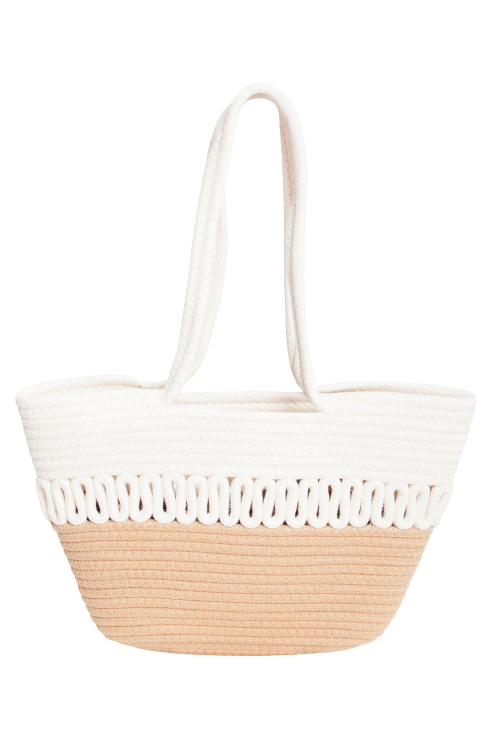 56029 Strandtas - Licht | Off White-Dark Sand