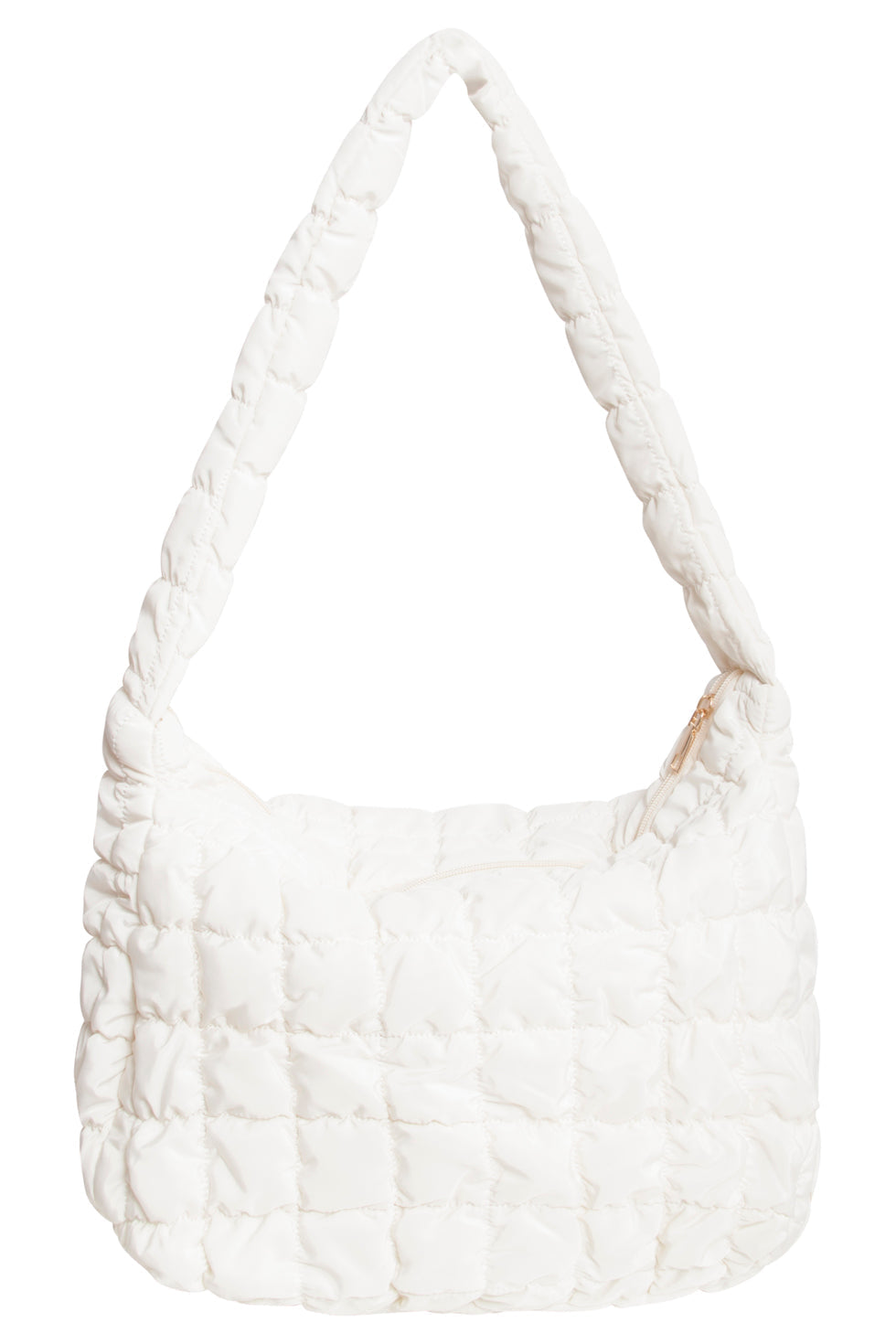 56031 Mashed Lemon Grote Crossbody Tas - Crème Met Geruite Gestikte Structuur | Creme
