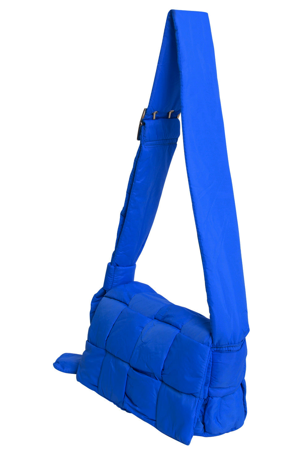 56032 Kleine Crossbody Tas - Kobalt Met Gewatteerde Structuur | Cobalt Blue