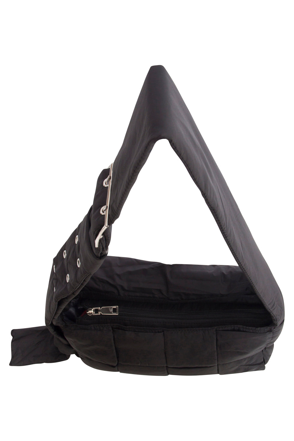 56032 Kleine Crossbody Tas - Met Gewatteerde Structuur | Black