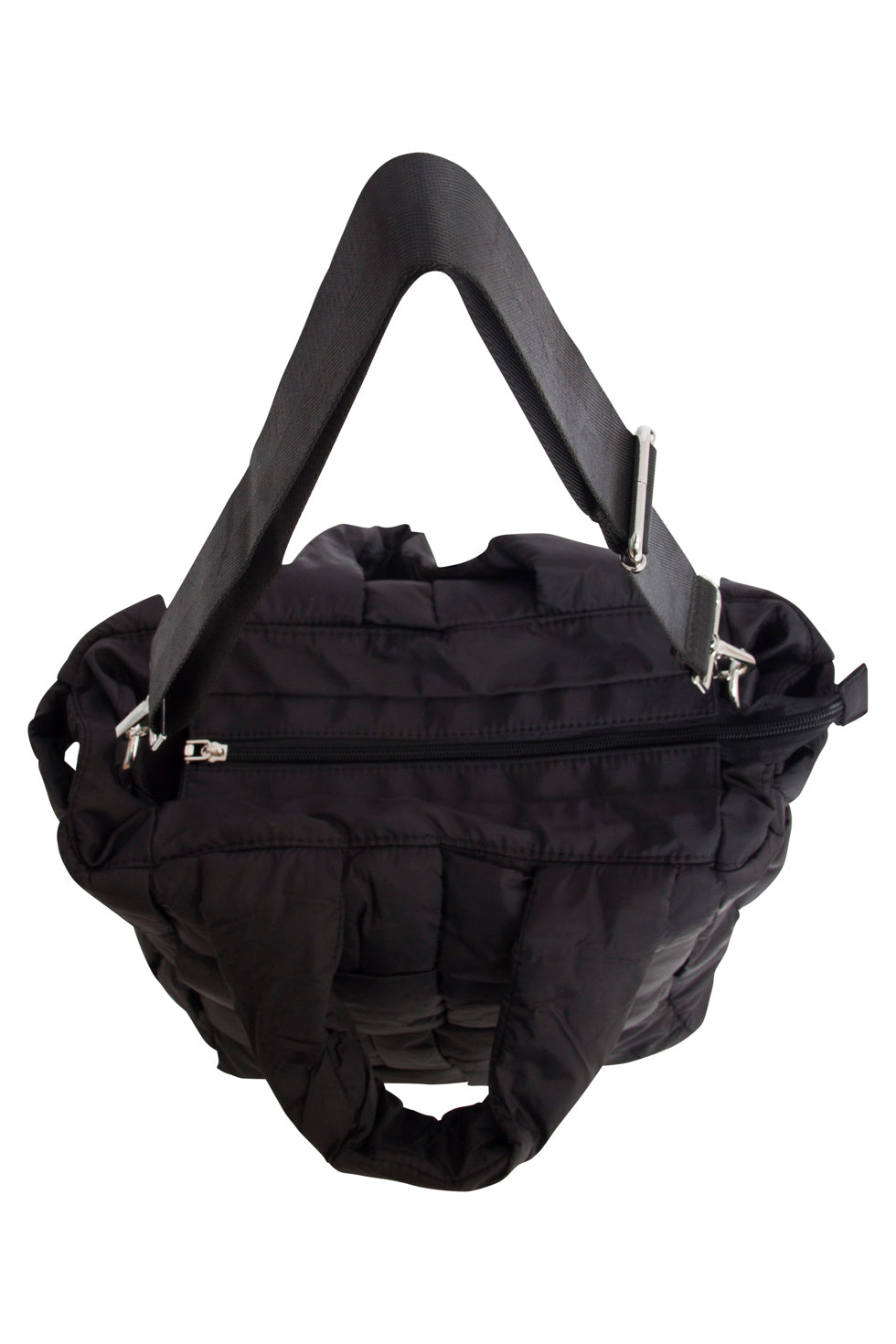 56033 Grote Shopper Schoudertas - Met Gewatteerde Structuur | Black