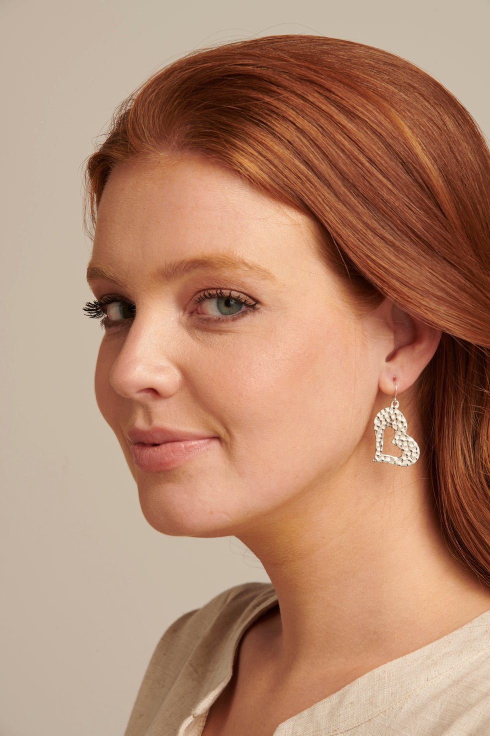 60010 En Hart Oorbellen Met Stippenpatroon | Silver