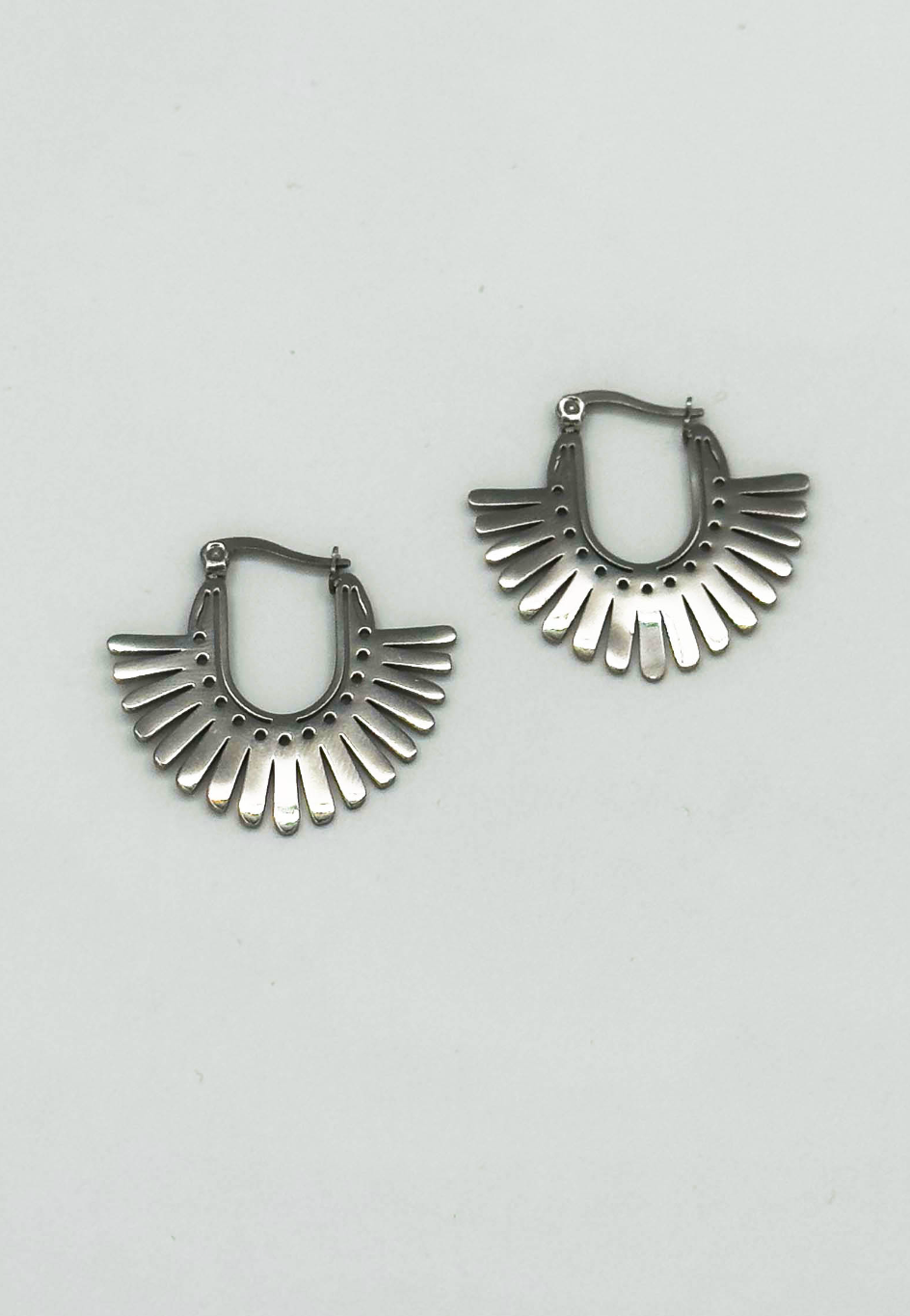 60061 en Boho Roestvrijstalen Oorbellen | Silver