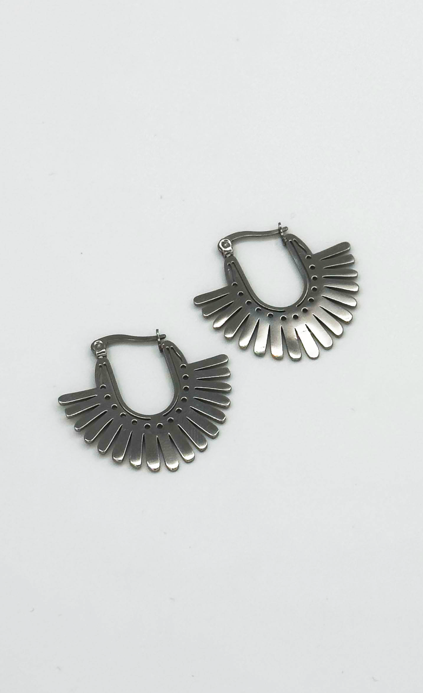 60061 en Boho Roestvrijstalen Oorbellen | Silver