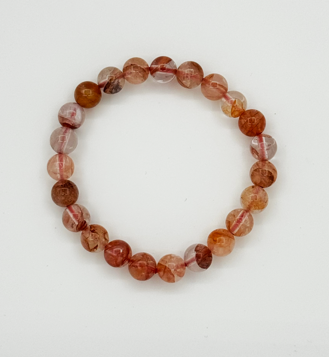 62030 Tangerine Quartz Kralenarmband | brique