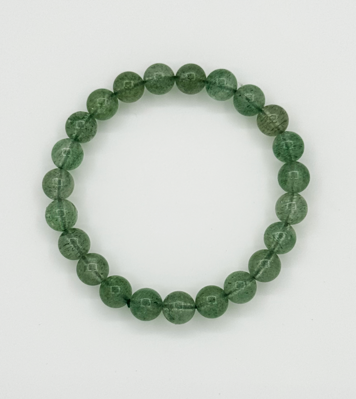 62032 Licht Quartz Kralenarmband | Soft Green