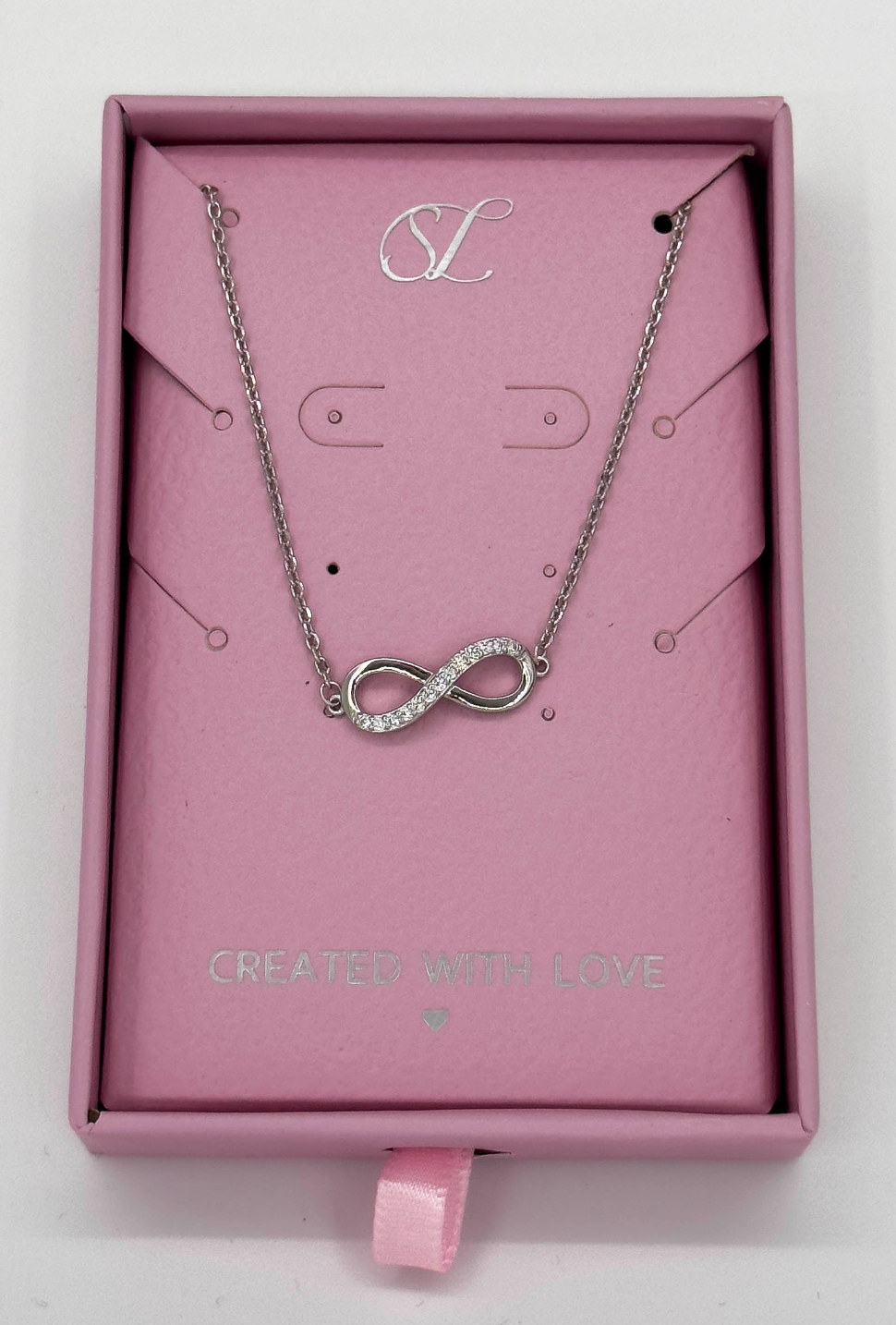62046 En Armband Met Oneindigheidssymbool Klaver Hangerzirkoon Kristallen | Silver