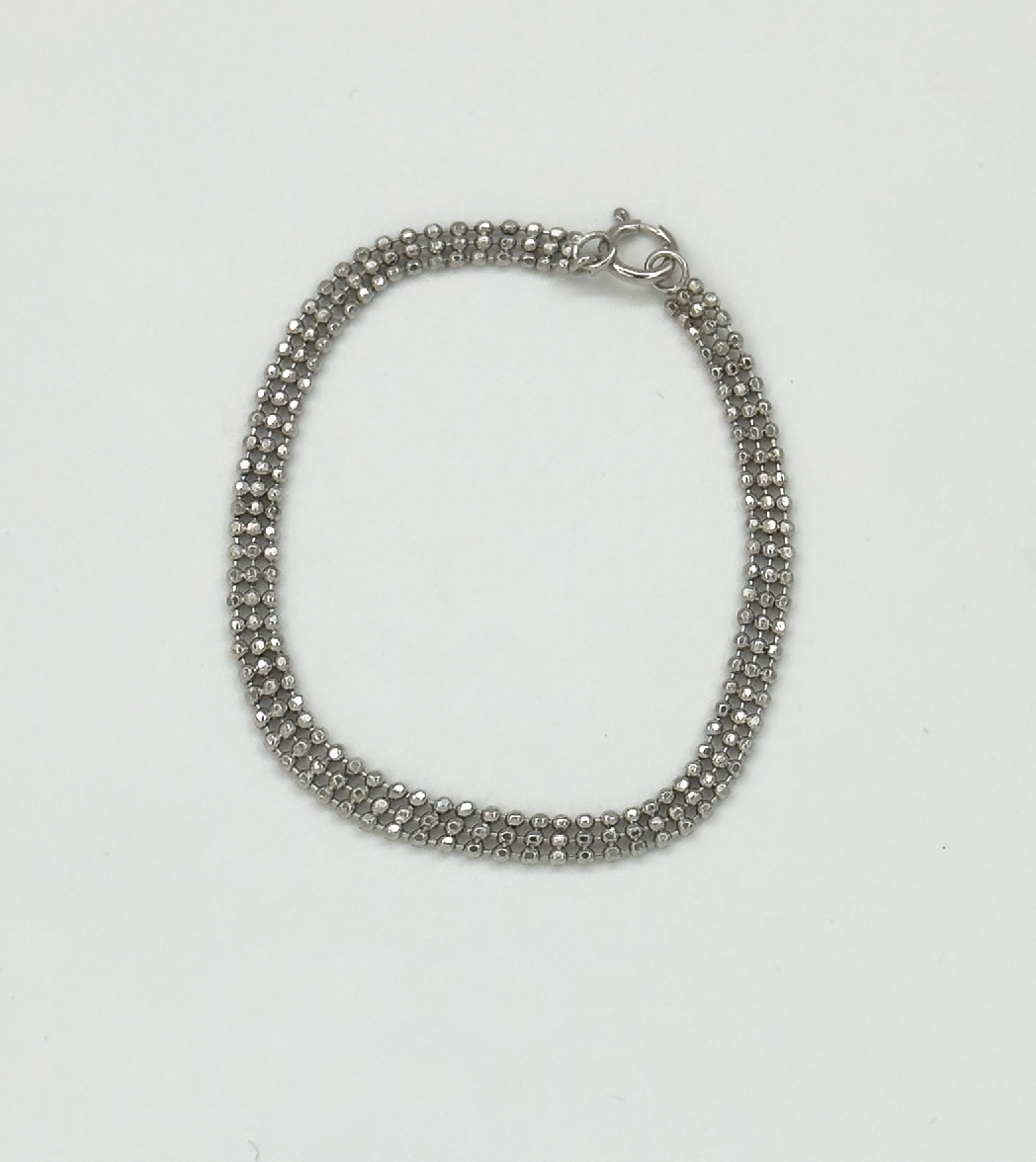 62058 En Ketting Armband Met Zirkonia Kristallen | Silver