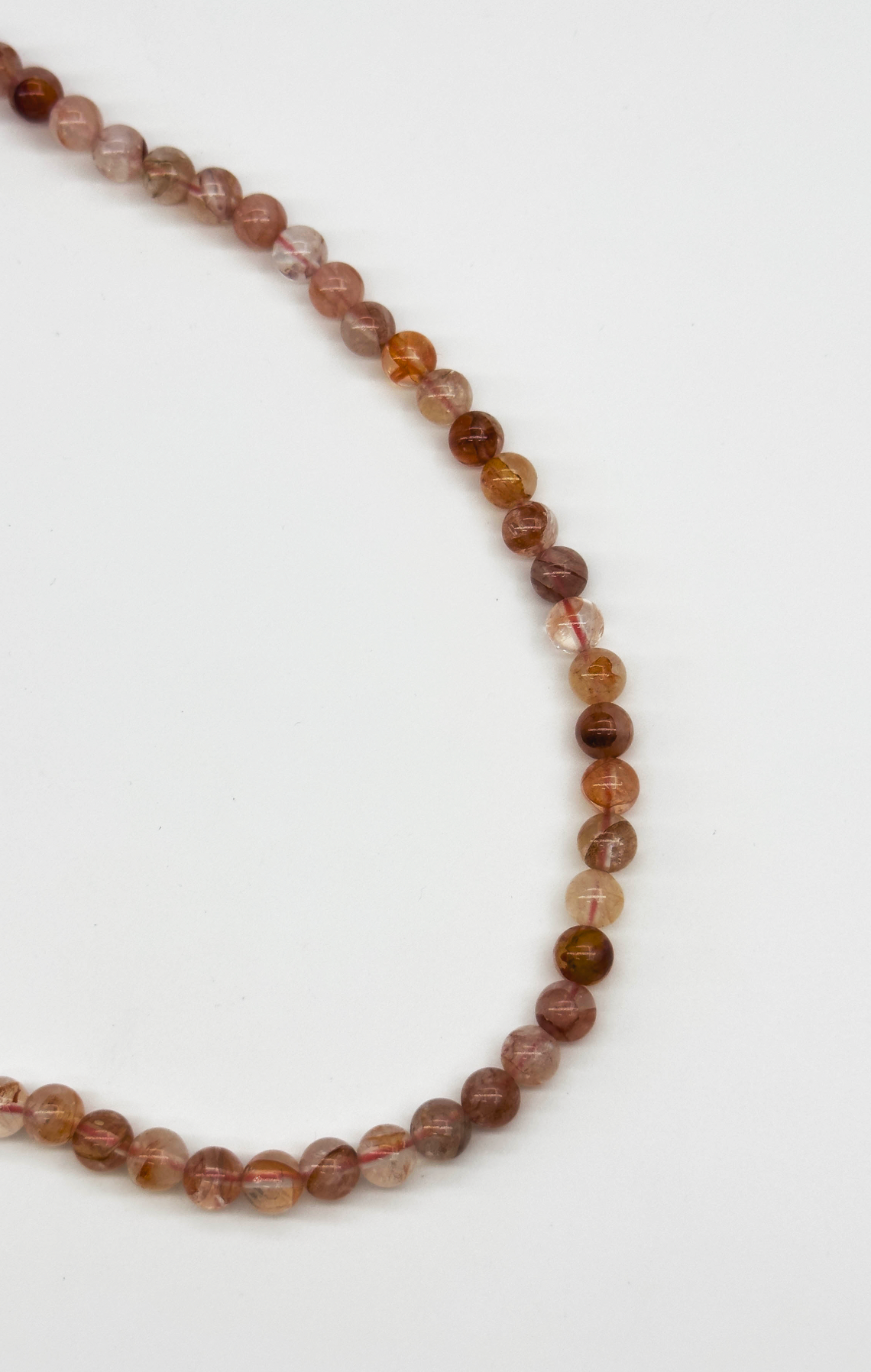 64023 Tangerine Quartz Kralenketting | brique
