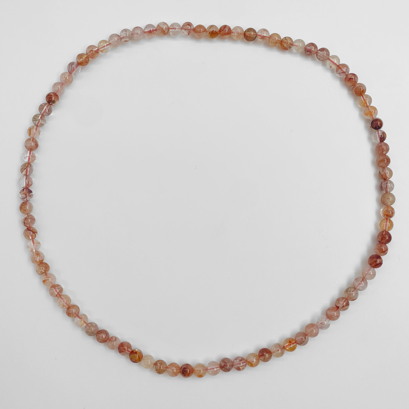 64023 Tangerine Quartz Kralenketting | brique