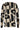 Asymmetrische Drapering top met een Abstracte Print in Zwart en Beige | Sand - Black