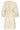 Beige Jurk Met Abstracte Print En Tailleceintuur | Dark Sand - Off White