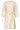 Beige Jurk Met Abstracte Print En Tailleceintuur | Dark Sand - Off White
