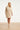 Beige Jurk Met Abstracte Print En Tailleceintuur | Dark Sand - Off White