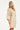 Beige Jurk Met Abstracte Print En Tailleceintuur | Dark Sand - Off White