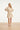 Beige Jurk Met Abstracte Print En Tailleceintuur | Dark Sand - Off White