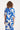 Blauw En Wit Top Met Bloemenprint En Strikdetails | Cobalt - White