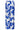 Blauwe Palazzo Broek Met Witte Bloemenprint En Elastische Taille | Cobalt - White