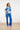Blauwe Wide Leg Broek Met Hoge Taille | Cobalt