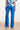 Blauwe Wide Leg Broek Met Hoge Taille | Cobalt