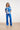 Blauwe Wide Leg Broek Met Hoge Taille | Cobalt