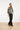 Blouse Met Bladprint En Knoopdetails In Zwart En Ecru | Off White - Black
