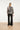 Blouse Met Bladprint En Knoopdetails In Zwart En Ecru | Off White - Black
