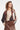 Blouse met Abstracte Print en Volumineuze Mouwen | Brown - Muticolour