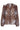 Blouse met Artistieke Bloemenprint in Bruin en Licht blauw | Brown - Light Blue