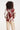 Blouse met Grafische Bladerenprint | Bordeaux - Sand