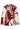 Blouse met Grafische Bladerenprint | Bordeaux - Sand