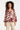 Blusa com estampado gráfico de folhas | Bordeaux - Areia