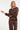 Blouse met Pofmouwen in Comfortabele Travel Quality | Brown