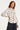Blouse Met Stippenprint En Strikkraag | Off White - Brown