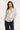 Blouse met Stippenprint en Strikkraag | Off White - Brown