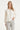 Blouse met transparant jacquarddessin | Off White