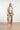 Bomberjack in Beige en Crème | Dark Sand - Off White