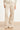 Calças com padrão subtil texturado e pernas largas | Branco-sujo